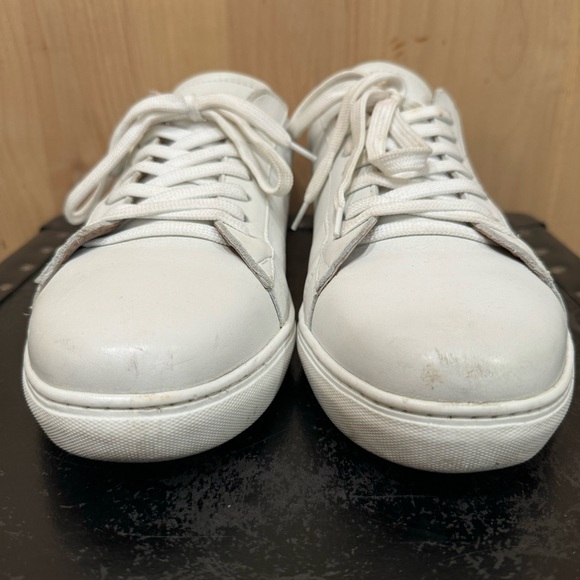 J.Crew Court Leather Low Top Round Toe Comfort Sneaker White Men's Size 11 - Picture 3 of 15